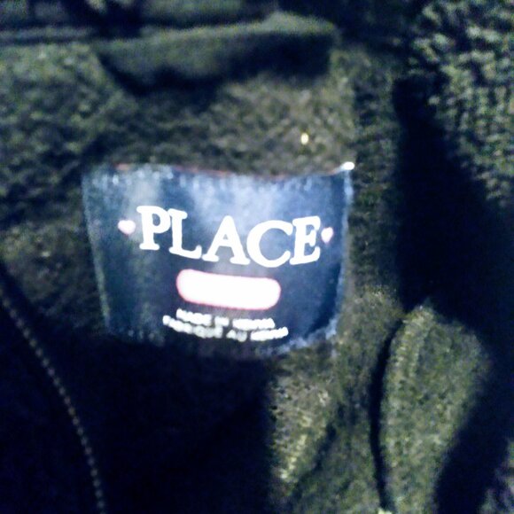 Little girl's size 7/8 Children's Place furry black jacket - Picture 7 of 7